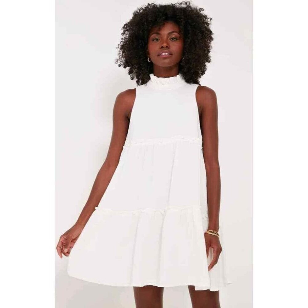 NWOT Tuckernuck Pomander Place White Gauze Cotton Morgan Swing Dress Size XS - Picture 1 of 6